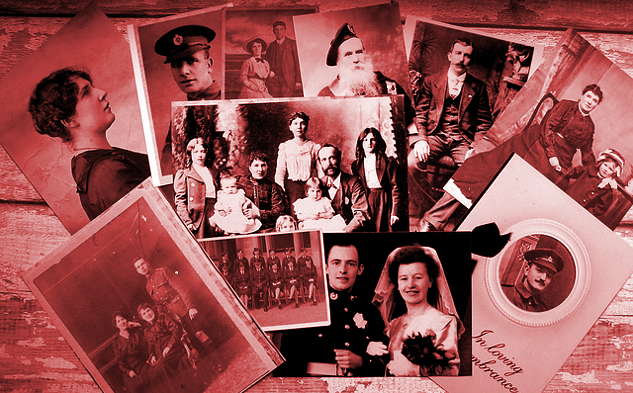 group of vintage photos