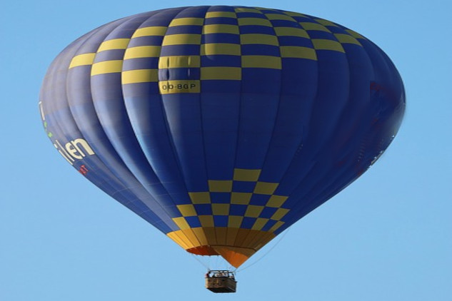 a hot air balloon in the sky
