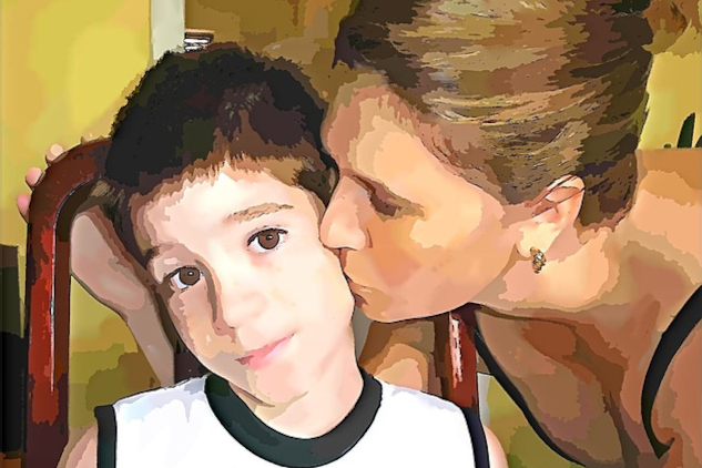 A mother kissing her son on the cheek. Image from Pixabay.&nbsp;